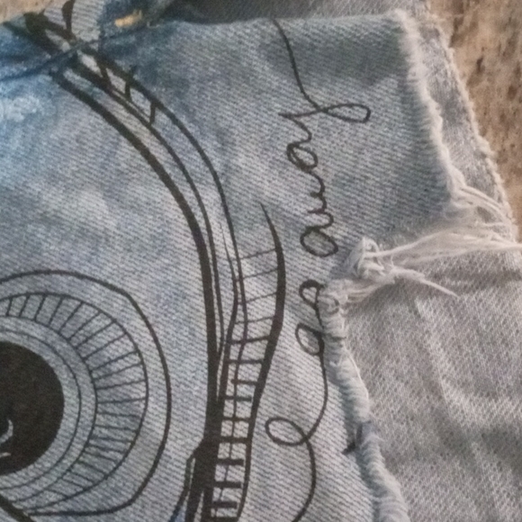 Zara graphic denim shorts - Picture 5 of 11